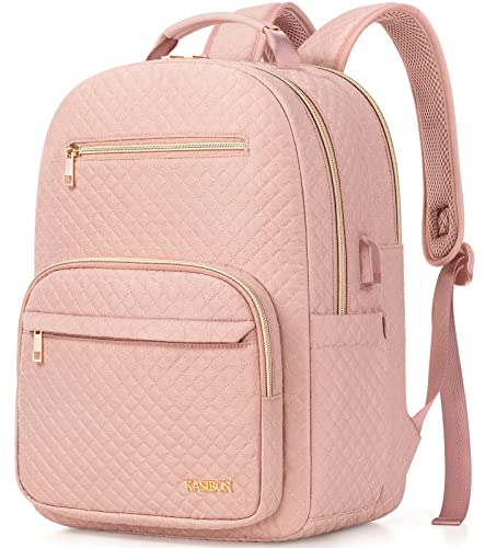 Laptop Backpack for Women, 15.6 Inch Travel Backpack for Women as Person Item Flight Approved, Waterproof Nurse Backpack, Computer Backpack Travel Bags Casual Daypacks for College, Business,Work