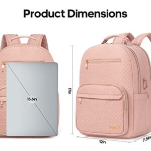 Laptop Backpack for Women, 15.6 Inch Travel Backpack for Women as Person Item Flight Approved, Waterproof Nurse Backpack, Computer Backpack Travel Bags Casual Daypacks for College, Business,Work