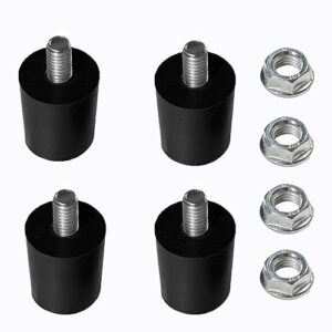 4 pack adjustable screw-on rubber feet for tabletop griddle units，short stabilizing foot fit for blackstone 17 and 22 inch griddle(4 pcs)