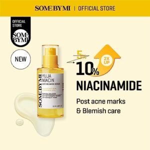 SOME BY MI Yuja Niacin Anti Blemish Serum - 1.69Oz, 50ml - Made from 10% Niacinamide and 83% Yuja Essence - Advanced Skin Brightening and Blemish Care Serum for Dull-Looking Skin - Korean Skin Care