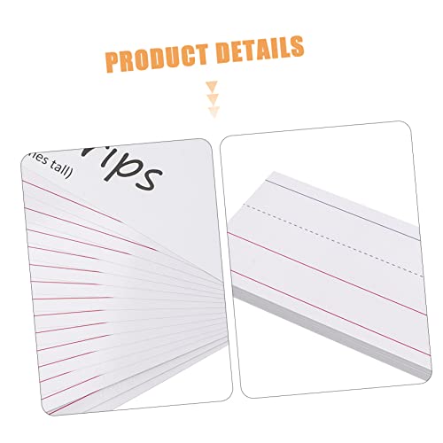 MAGICLULU 50pcs Small Dry Erase Board White Boards Homeschool Supplies White Boards for Magnetic Whiteboard Erasable White Boards Supplies Sentence Learning Strips Note A6