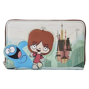 loungefly cartoon network foster's home for imaginary friends mac and blue zip-around wallet