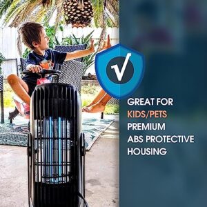 3 in 1 Bug Zapper & Insect Killer, Indoor/Outdoor Mosquito Zapper with 365nm UV Light,Strong Fan and 2000V Electric Grids,Smart Sensor,Kill Moths,Gnats,Mosquitoes,for Modern Home Patio Office