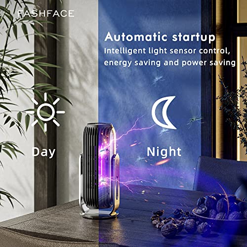 3 in 1 Bug Zapper & Insect Killer, Indoor/Outdoor Mosquito Zapper with 365nm UV Light,Strong Fan and 2000V Electric Grids,Smart Sensor,Kill Moths,Gnats,Mosquitoes,for Modern Home Patio Office