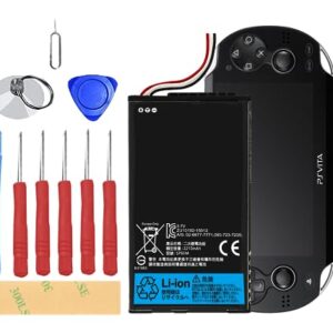 HamnaKhu SP65M 3.7V 2210mAh Battery Replacement for Sony SP65M Playstation PS Vita PCH-1001 PCH-1101 1003 1103 Battery,with Repair Tool Kit