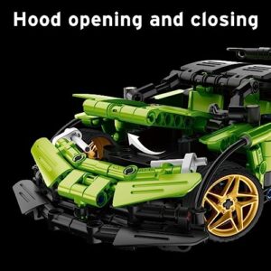 HEGOAI Remote Control Sports Car Building Set, Can Be Transformed STEM RC Car or Robot Model Set, Construction Toys for 7-9 Year Old Boys, 514 Pieces (Compatible with Lego Sets)