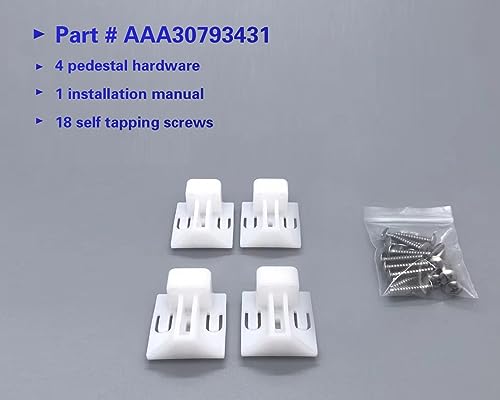 XCZZ AAA30793431 Washer Mounting Hardware Kit fits LG washer dryer pedestal (pack of 1)