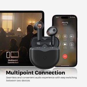 SoundPEATS Air4 Wireless Earbuds with Snapdragon Sound AptX Adaptive Lossless, QCC3071 Bluetooth 5.3 Earbuds with Boost Bass, Multipoint Connection, 6-Mic CVC, Low Latency, 26Hrs, IPX4 Rated