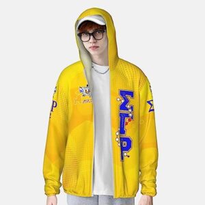 BEYLI Sigma Gamma Rho Sun Protection Hoodie, Lightweight Athletic Long Sleeve Sun Protection Hoodie for Men and Women (XXL, style 2)