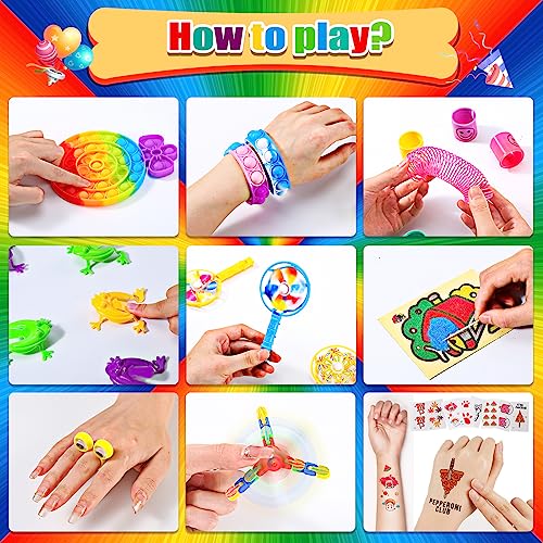 666PCS Party Favors for Kids, Treasure Box for School Classroom Prize Birthday Gift, Bulk Fidget Sensory Toys, Ideal Gift for Carnival Prizes Stocking Stuffers Pinata Filler,Goodie Bag Stuffers