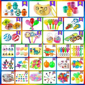 666PCS Party Favors for Kids, Treasure Box for School Classroom Prize Birthday Gift, Bulk Fidget Sensory Toys, Ideal Gift for Carnival Prizes Stocking Stuffers Pinata Filler,Goodie Bag Stuffers