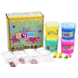 Kids Party Favors Foam Ball Slime Kit 150ml x4,Stress Relief Toys, Birthday Gifts, Party Favors for Girl Boys 6 7 8 9 10 11 12