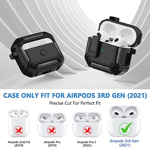 Silicone Case for Airpods 3rd Gen 2021 (Black)
