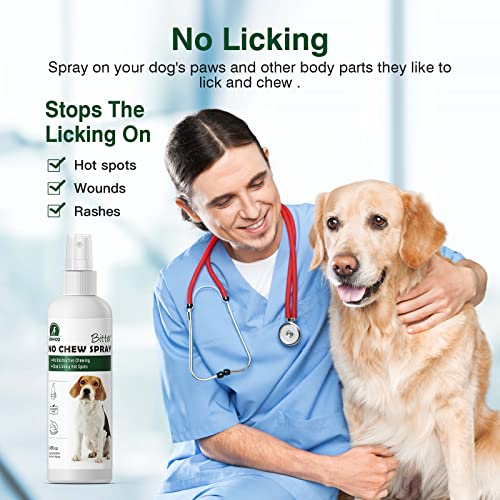 MXYOO Bitter Spray for Dogs to Stop Chewing,No Chew Spray for Puppies and Cats,Powerful Bitter Deterrent Stop Pets from Chewing on Furniture,Shoes,No Licking of Fur,Bandages,Wounds