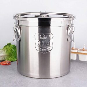tool1shooo 6l airtight canister food stainless steel kitchen cereal container grain kitchen milk storage canister kitchen rice bucket flour container kitchen bucket with lid