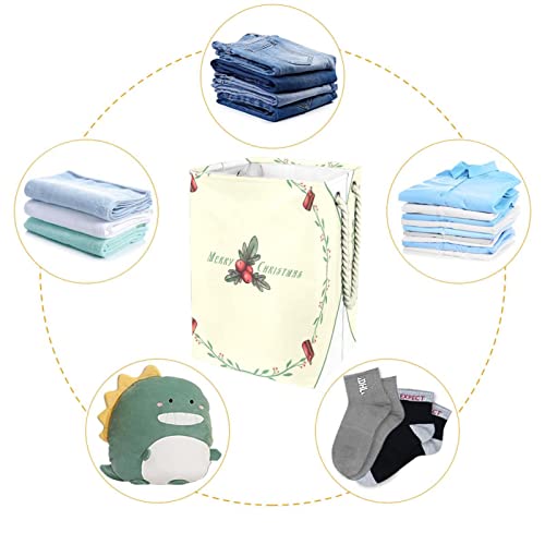 Waterproof Laundry Baskets Tall Sturdy Foldable Christmas Print Hamper for Adult Kids Teen Boys Girls in Bedrooms Bathroom