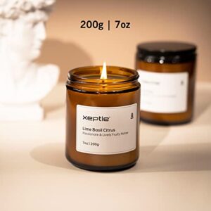 Scented Candles Gifts Set for Women 2 * 7.0 oz Aroma Candles Sets for Home Scented Over 100H Burning Amber Retro Jar Candle Ideal as A Congratulatory Gift-Lime Basil Citrus & Lavender