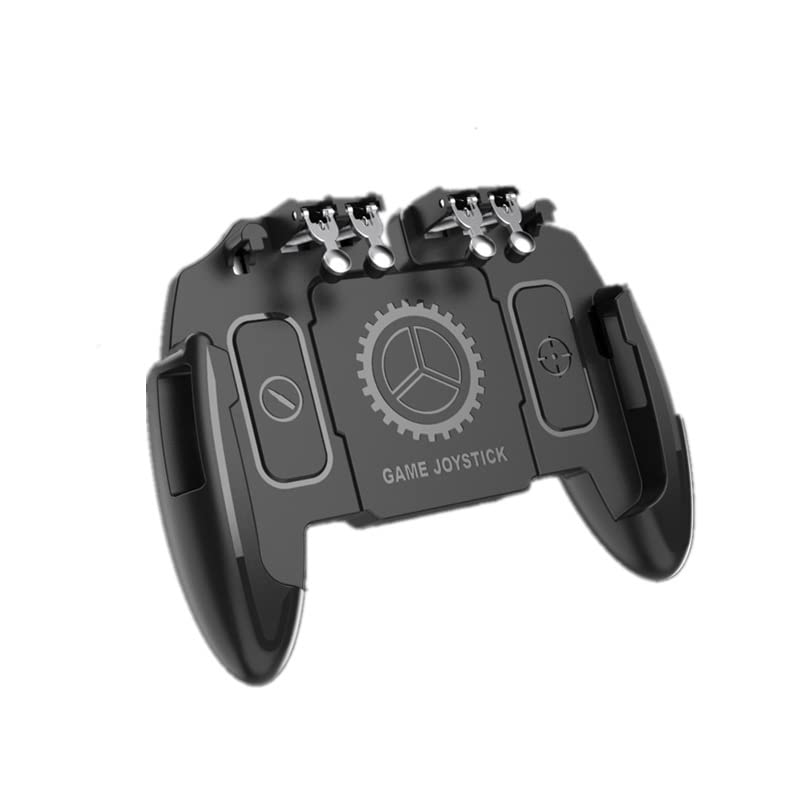Mobile Game Controller Heat Sink Two-in-one Video Game Artifact Shooting Button Aim Trigger Joystick (Classic)