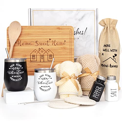 House Warming Gifts New Home(11 Piece Set), Unique Housewarming Gift Baskets for Couples, Clients, Women, New Home Gift for Home, Closing Gifts for Home Buyers, First Home Gift Ideas, New Apartment