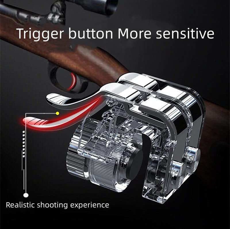 Mobile Game Controller Physical Auxiliary Position Automatic Press Gun Quick Aim Trigger Joystick (a Pair)