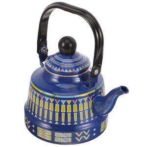 abaodam enamel teapot vintage water kettle stove top tea kettle coffee kettle warmer with handle water boiling pot cold water jug coffee pot for kitchen stovetop
