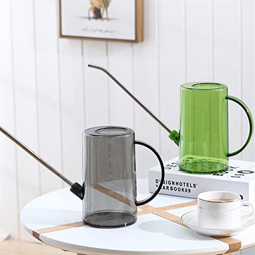TENAGE Spray Bottle Plastic Watering Can Transparent Long Mouth Watering Can Plant Patio Sprinkling Flowers Succulents Household Pot Gardening Tool