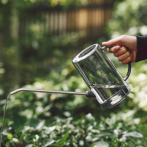 TENAGE Spray Bottle Plastic Watering Can Transparent Long Mouth Watering Can Plant Patio Sprinkling Flowers Succulents Household Pot Gardening Tool