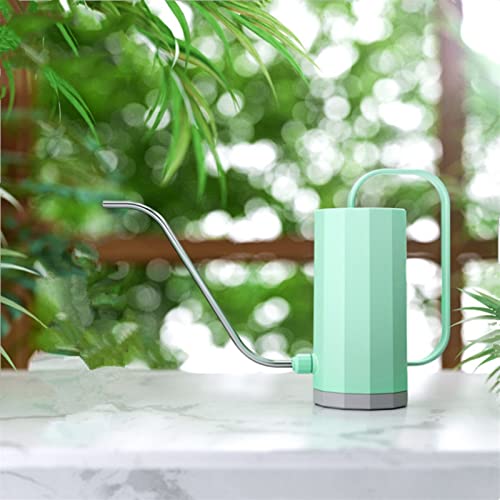 TENAGE Spray Bottle Gardening Watering Can Flower Potted Watering Can Long Mouth Stainless Steel Curved Mouth Watering Can