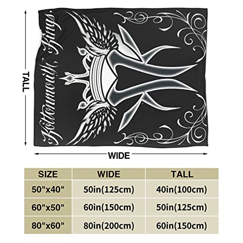 Kottonmouth Music Kings Band Throw Blanket Soft Cozy Flannel Blankets Decor for Bed Couch Living Room Travel Outdoor 80"X60"