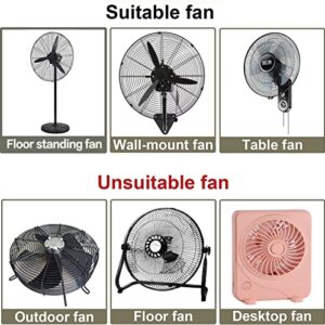 TONINT Industrial fan cover, wall fan covers,household floor fan dustproof and waterproof cover, used for 18-20 inch Industrial metal fan cover
