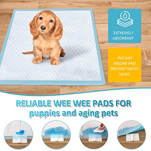 Boscute Super Absorbent & Leak-Proof Jumbo Size 36"x36" Pet Training Dog Pee Pads, Thicken Quick Dry Disposable Puppy Pee Pads, Potty Training Pads for Dogs Cats, Rabbits