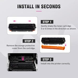 ALLWORK 201X Remanufactured Toner Cartridge Replacement for CF400X High Yied Use for Color Laser Pro M252n M252dw MFP M277dw MFP M277n MFP M277c6 MFP M274n Printers - Black Cyan Yellow Magenta