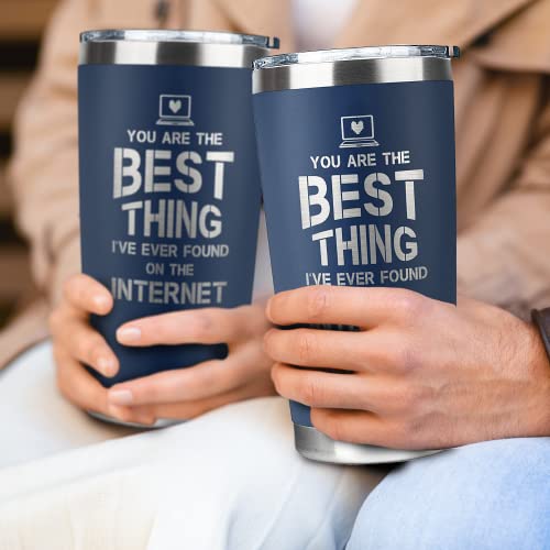 SUCHAGIFT Gifts For Him, Boyfriend, Husband - Boyfriend Gifts, Husband Gifts - Anniversary For Him - Boyfriend, Husband Birthday Gift - Romantic Gifts, I Love You Gifts for Him - 20 Oz Tumbler