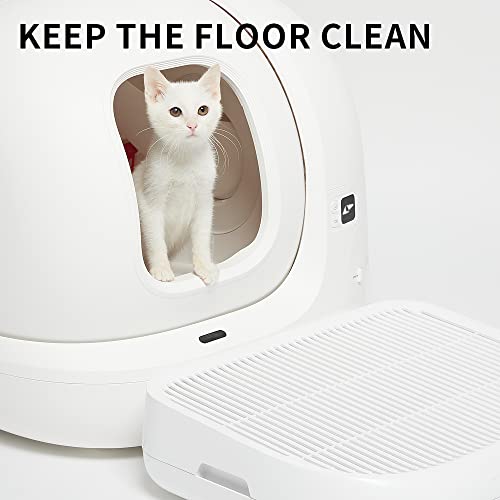 PETKIT Cat Litter Ramp for All PETKIT Self-Cleaning Cat Litter Boxes, Double Layered Litter Trapper, Easy Clean Cat Litter Step and Stair