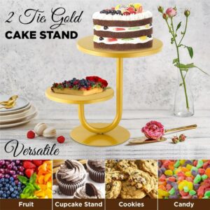 Gold Wedding Cake Stand 10/8", Dessert Table Display Set with Spatula, Cake Stands for Dessert Table, Multipurpose Cake Holder, Cup Cake Tier Stand, Cupcake Stand, Dessert Plate, Dessert Stand