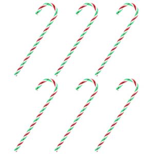 www 6 pieces tree ornaments candy cane, plastic candy cane ornaments for christmas tree decorations office school outdoor indoor holiday decor-15cm length, red and green