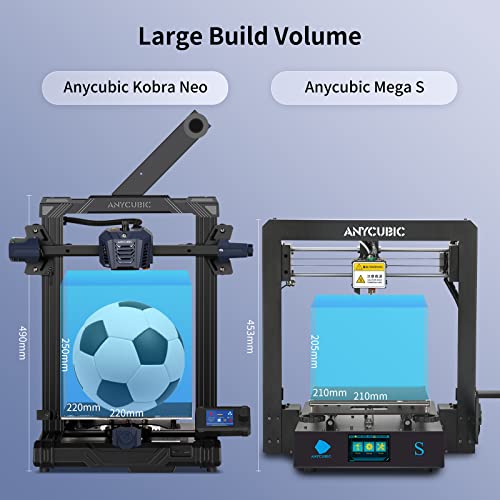 Anycubic Kobra Neo, Pre-Installed FDM 3D Printer with Direct Drive Extruder High Precision Printing Removable Magnetic Platform with 25-Point LeviQ Leveling, Printing Size 220×220×250mm