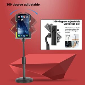 NEWBILITY Cell Phone Stand with Bluetooth Speaker and QI Wireless Charger Dual Stereo Player Infrared Induction Automatic Phone Clip Cell Phone Stand for Desktop 3 in 1
