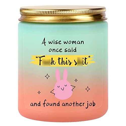 SOGLIM Scented Candle - Inspirational Gifts for New Job, Gift for Coworker Leaving for New Job - Employee Appreciation Gift Going Away Gift for Coworker - Congratulation Coworker Leaving New Job Gifts