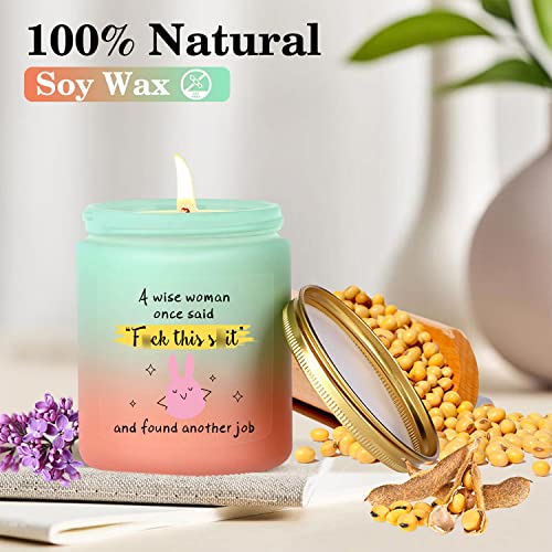 SOGLIM Scented Candle - Inspirational Gifts for New Job, Gift for Coworker Leaving for New Job - Employee Appreciation Gift Going Away Gift for Coworker - Congratulation Coworker Leaving New Job Gifts