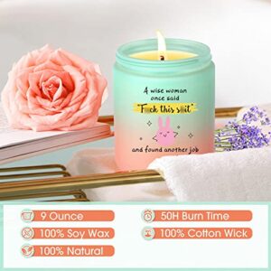 SOGLIM Scented Candle - Inspirational Gifts for New Job, Gift for Coworker Leaving for New Job - Employee Appreciation Gift Going Away Gift for Coworker - Congratulation Coworker Leaving New Job Gifts