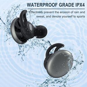 #u44w4G Bluetooth Earphones Wireless in Ear Earphones Waterproof Sports Running Electric Display Bluetooth Earphones