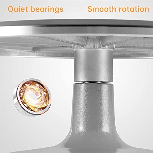 12 Inch Round Aluminum Revolving Cake Decorating Stand,Cake Turntable, Rotating Cake Stand,for Cake,Pastries and Cake Decorations