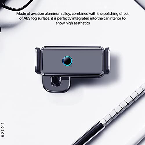 #o448qo Electric Induction Mobile Phone Holder Aluminum Alloy Dual Base Instrument Panel Air Outlet Mobile Phone Holder