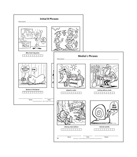 Super Duper Publications | Webber® Jumbo Artic Drill Book Phrase & Sentence Pictures Volume 4 | 992 Phrase & Sentence Pictures | Speech Therapy - Articulation | Educational Learning Resource