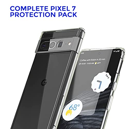 ISHI3LD Google Pixel 7 Screen Protector Tempered Glass Pack of 3-6.3 Inch Pixel 7 Tempered Glass with 9H Ultra Tough Hardness, Anti Scratch, Bubble Free and HD Clear Smooth Surface