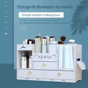 Amikadom #77GU37 Desk Organizers and Accessories Desk Storage Box Vanity Organizer Cosmetic Storage Organizer Bathroom Counter Or Cloa