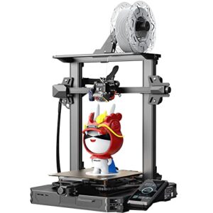 creality ender 3 s1 pro 3d printer 300℃ high-temp nozzle sprite full metal direct drive extruder cr touch auto leveling bed silent mainboard filament sensor printing size 10.6x8.6x8.6in black