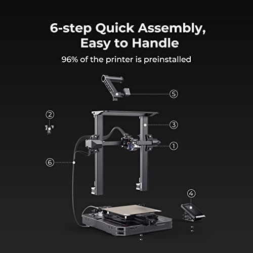 Creality Ender 3 S1 Pro 3D Printer 300℃ High-Temp Nozzle Sprite Full Metal Direct Drive Extruder CR Touch Auto Leveling Bed Silent Mainboard Filament Sensor Printing Size 10.6X8.6X8.6in Black