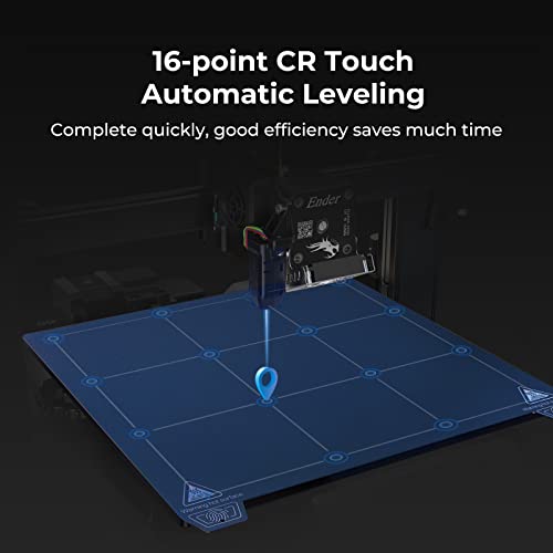 Creality Ender 3 S1 Pro 3D Printer 300℃ High-Temp Nozzle Sprite Full Metal Direct Drive Extruder CR Touch Auto Leveling Bed Silent Mainboard Filament Sensor Printing Size 10.6X8.6X8.6in Black